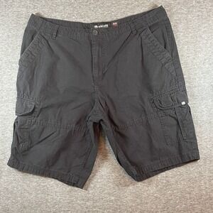 Ecko Unlimited Cargo Black Shorts Mens Size 38 Y2K Vintage 90s